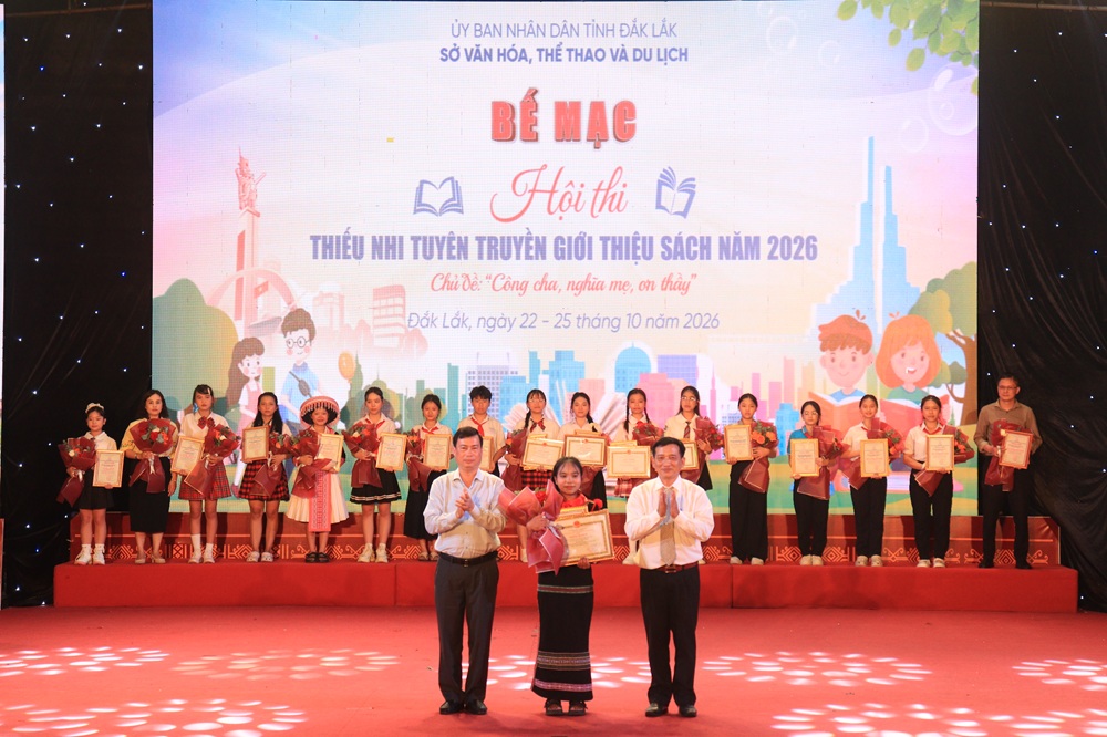 Đắk Lắk: Khép lại Hội thi Thiếu nhi tuyên truyền, giới thiệu sách năm 2026 – Lan tỏa sâu đậm đạo lý “Uống nước nhớ nguồn”
